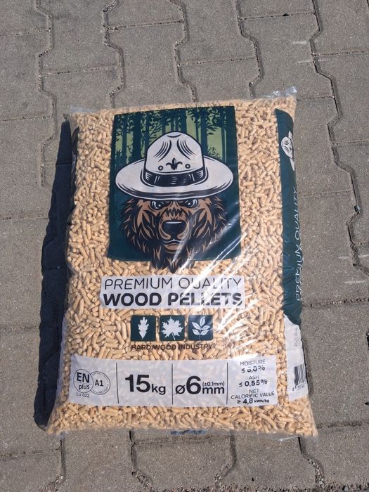 Pellet certyfikowany, sosnowy, wysoka jakość