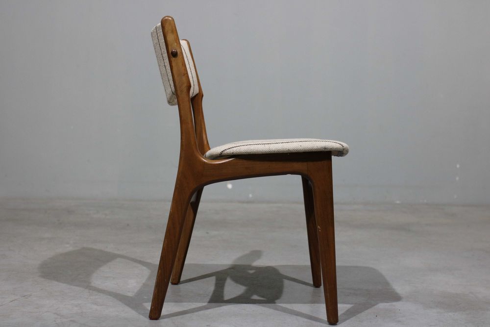 Conjunto de 6 cadeiras dinamarquesas de meados do século em teca