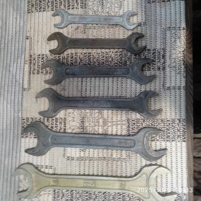 Ключі ріжкові  41*46, 36*41, 32*36, 30*32, 24*27, 22*24. Ціна від 100