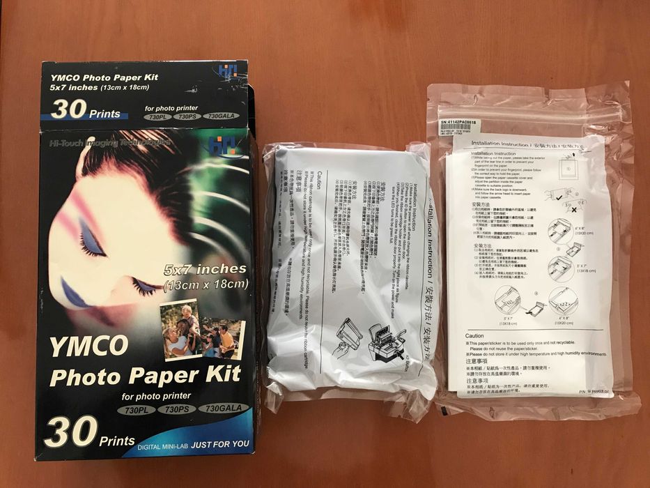 HiTi YMCO Photo Paper Kit 30 Prints 5×7 inch