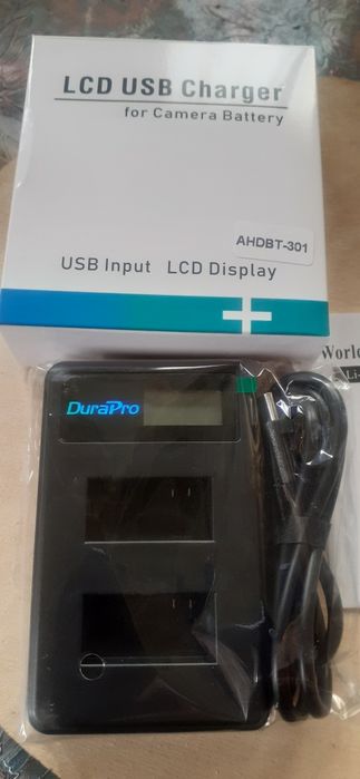 Літій-іонні акумуляторні батареї марки DuraPro, призначені для екшн-камер GoPrо + зарядний пристрій