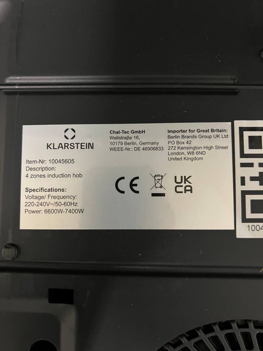 Індукційна плита гібридна з Німеччини KLARSTEIN Delicatessa 10045605