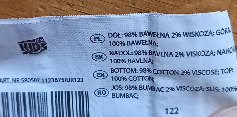 Bluzka od piżamy z jednorożcem 122