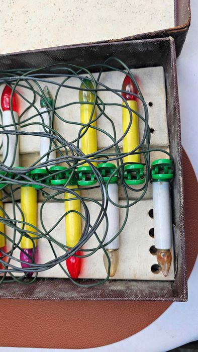 Komplet lampki choinkowe Volta z Prlu,lata 60