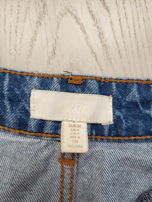 Jeansy mom fit h&m