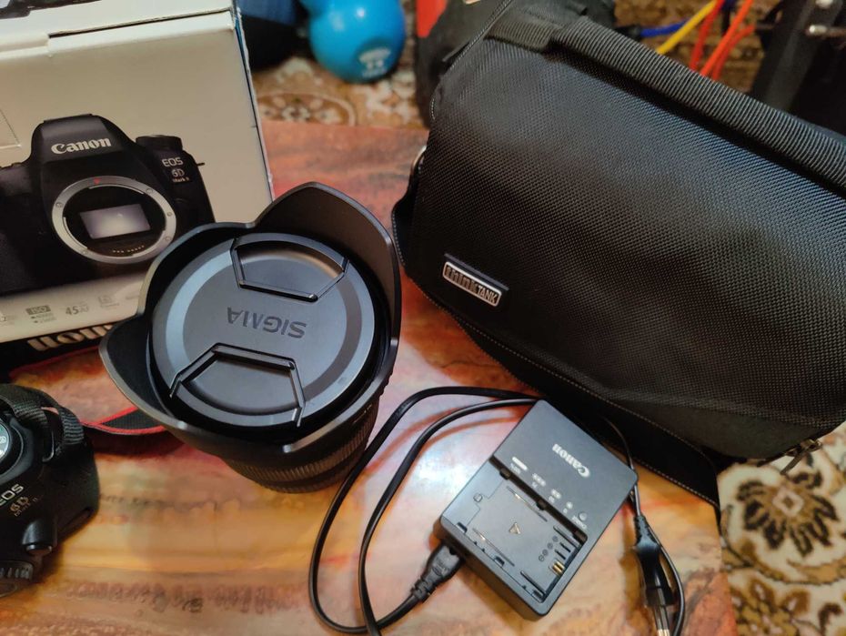 Canon 6D Mark II (COMO NOVA < 9k disparos) + Sigma 24-70mm f/2.8 EX DG