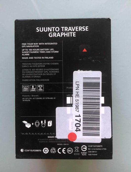 Спортивные часы смартчасы Suunto Traverse GPS