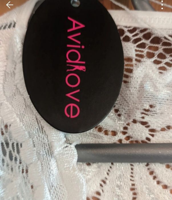 Avidlove śliczne body z koronką