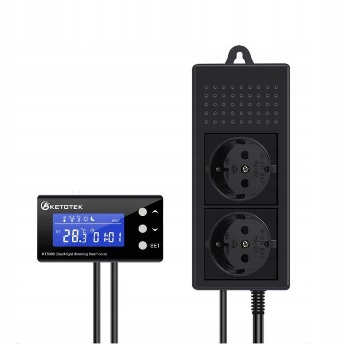 Termostat do terrarium akwarium Ketotek KT5000