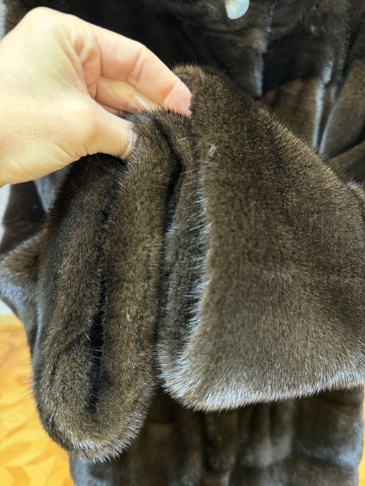 Норкова шуба Luxor Італія норка blackglama 44-46