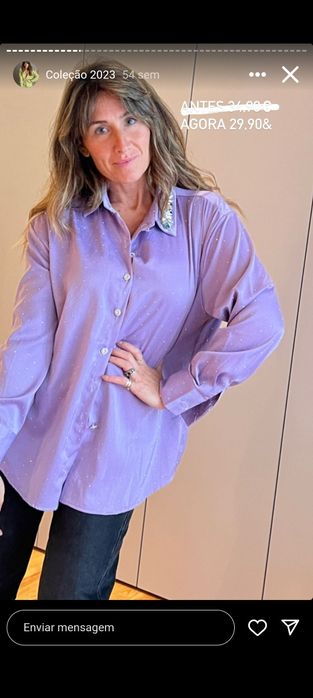 Conjunto de blusa e   saia  de calção