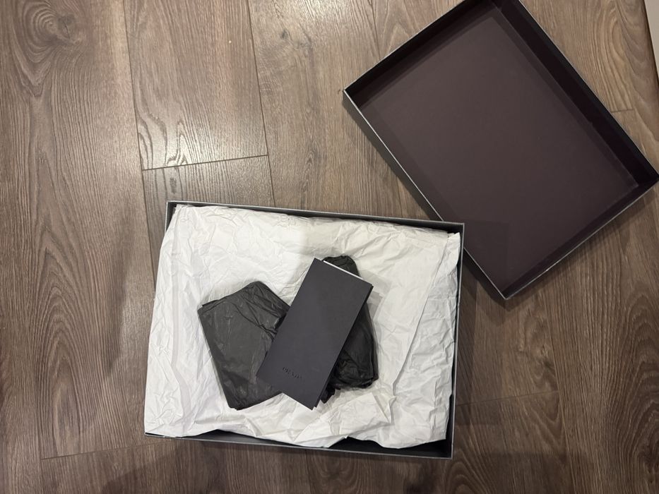 Шкіраяні високі кросівки PRADA Stratus чорні (оригінал)