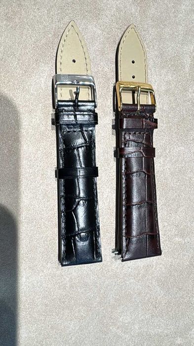 Новые, брендовые, кожаные ремешки для часов