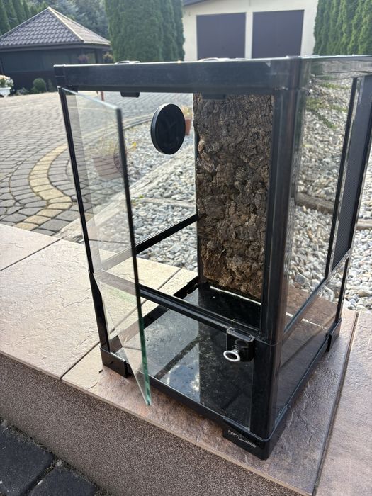 Terrarium 30X30X45 dla gadów wodoodporne siatką i zamkiem