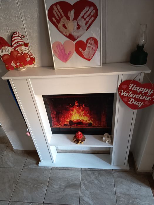 Atrapa kominka , tło fotograficzne