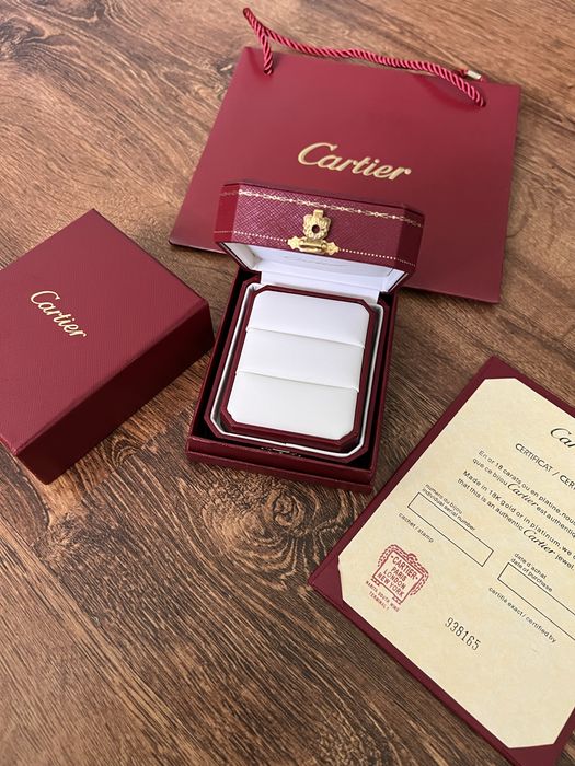 Пакування коробка під обручки парні каблучки Cartier Картьє