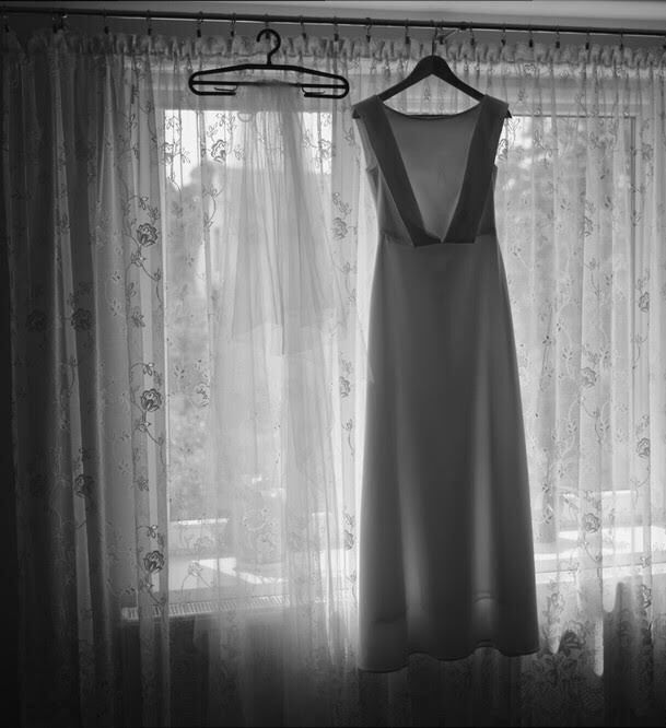 Piękna suknia ślubna Rina Cossack elegancka rozmiar 34-36