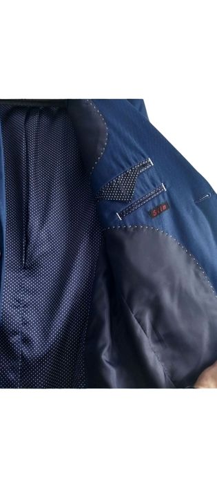 Garnitur niebieski / granat 170/78 plus mucha