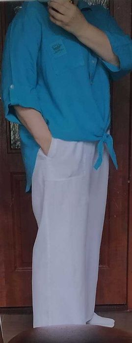 Льняные брюки  разм 16/44  50/52 льон лляны штани