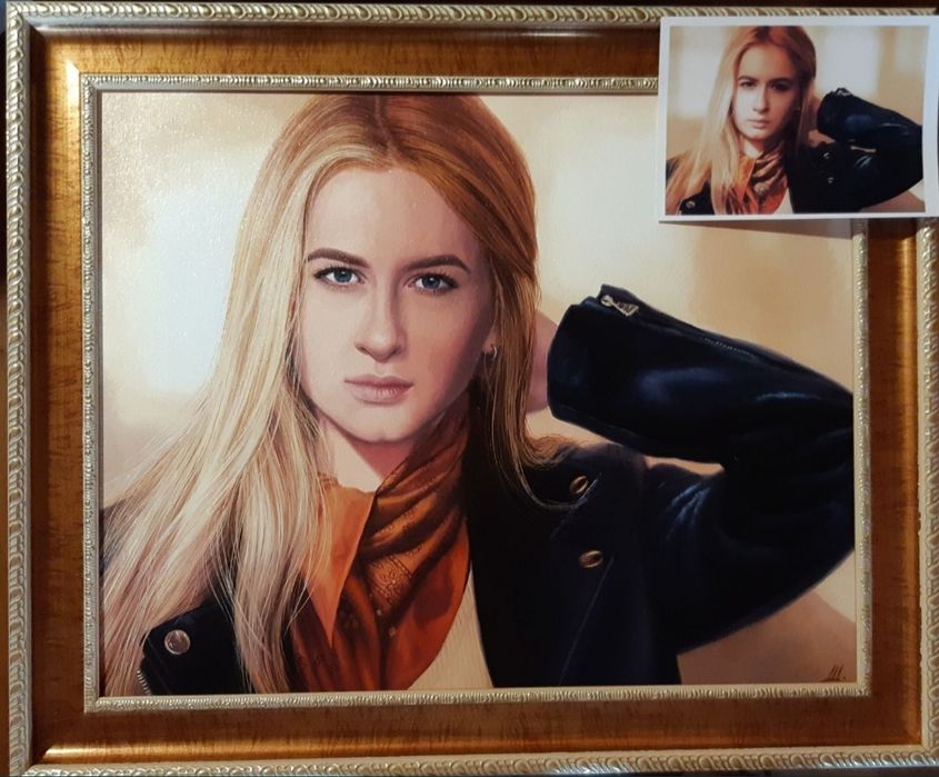 Портрет на полотні олійними фарбами