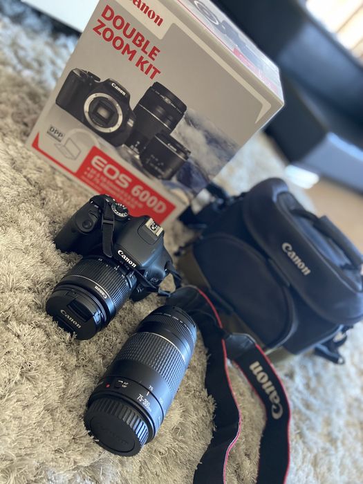 CANON EOS 600D - 2 Objetivas (18-551+75-300 MALA TRANSPORTE-OFERTA