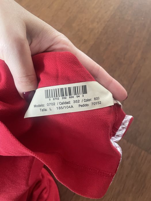 Meska koszulka polo r. L czerwona massimo dutti