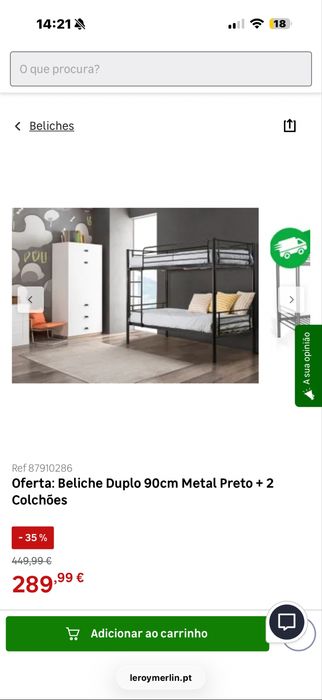 Beliche Duplo + colchoes
