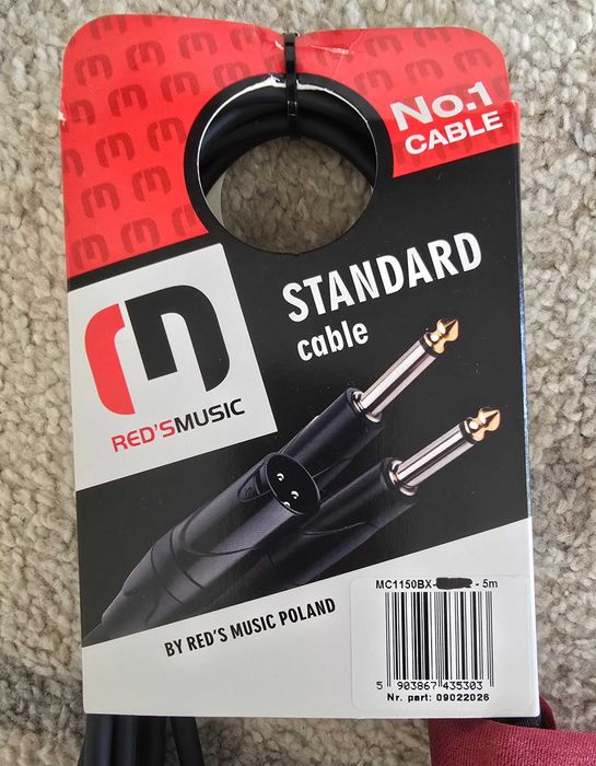 Kable Do Monitorów Studyjnych Red's Music - XLR F / XLR M - Standad