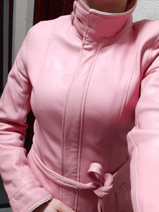 Кожаний плащ -піджак