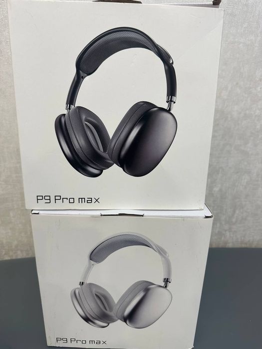 Наушники P9 Pro Max Bluetooth
(черные и белые).