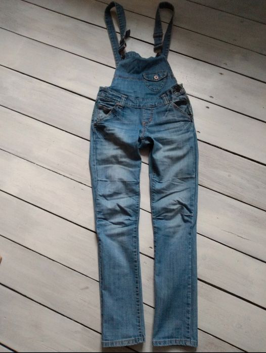 Spodnie ogrodniczki jeansowe