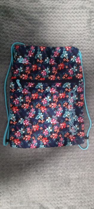 Śliczny worek na buty dla dziewczynki, polecam!