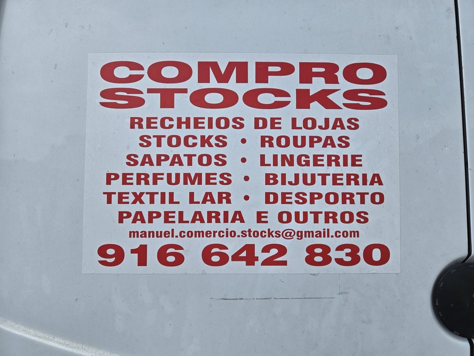 Avaliamos stocks recheios de lojas fabricas e armazéns