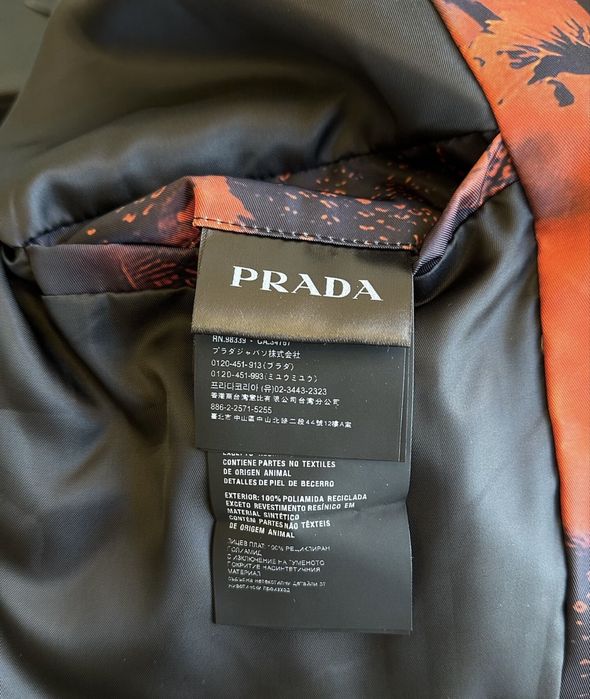Prada Re-Nylon Printed Bomber Jacket