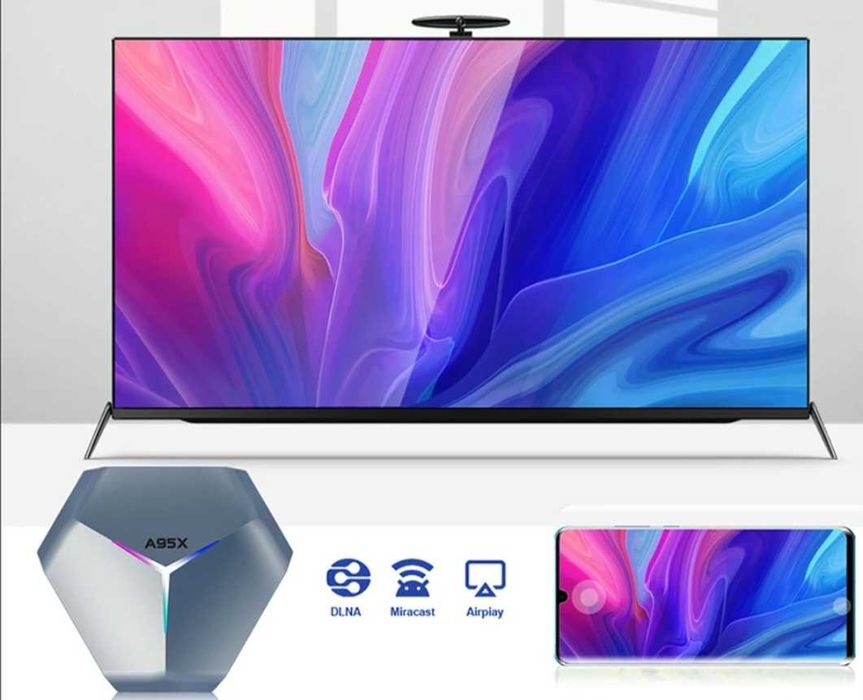 Tv Box Dla Graczy przystawka do telewizora  4/128GB + pilot żyroskowy