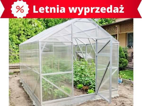 Szklarnia Domek 3x4 3x6 3x8 3x10 m Poliwęglan Profile Stalowe Ocynk