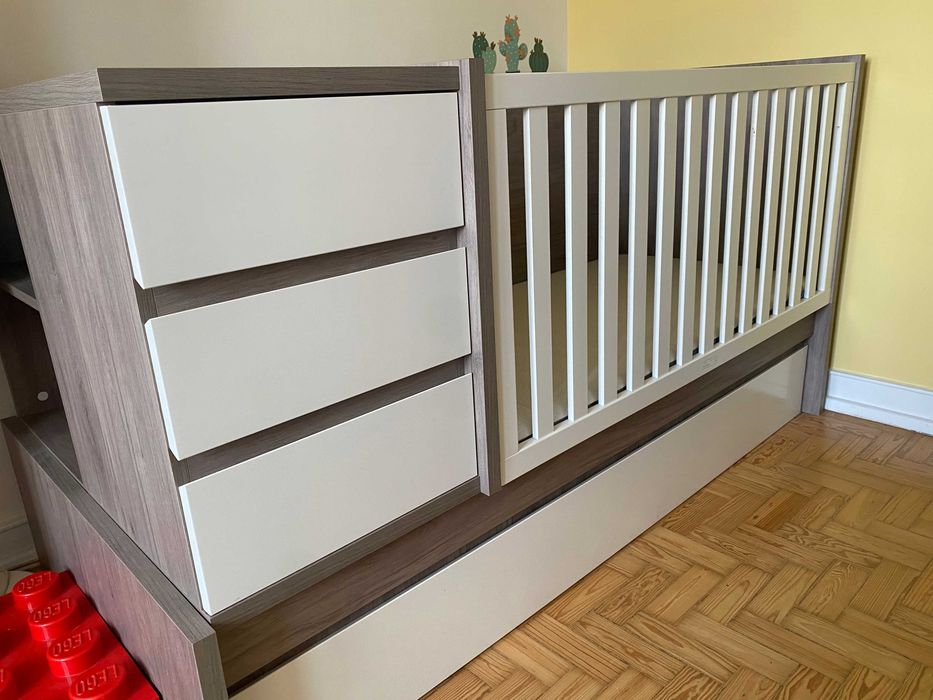 Cama evolutiva TRAMA combi cool (de berço a mobília de quarto)