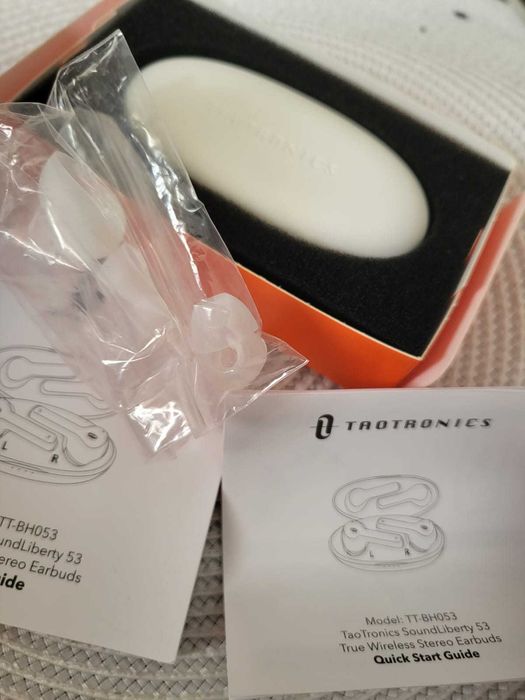 Słuchawki bezprzewodowe Taotronics SoundLiberty 53. Białe. dostawa GRATIS!