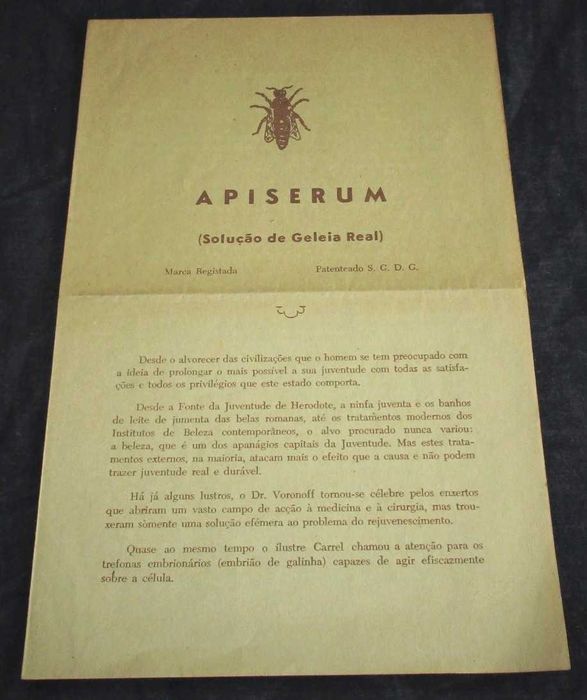 Folhetos APISERUM Geleia Real Hidromel