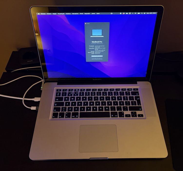 Macbook Pro 15 Mid 2010 8gb 512gb SSD