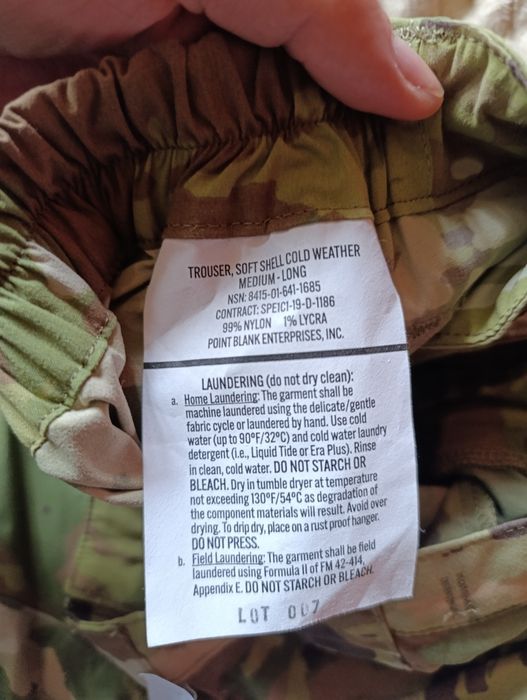 Штани level 5 Gen III ECWCS U.S. Army OCP Scorpion M-L (нові)