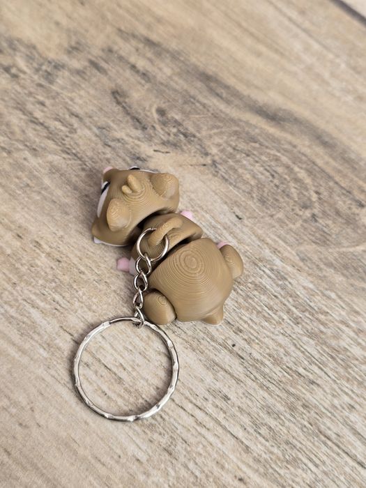 Breloczek Chomika 3d - Brelok Druk3d fidget Keychain