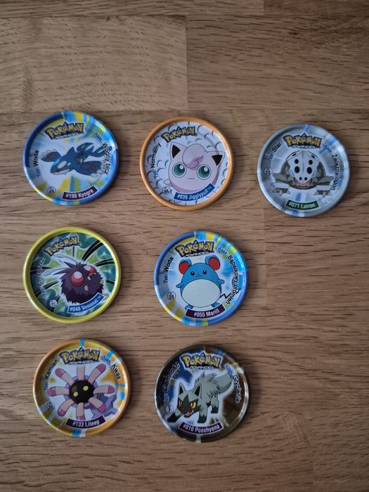 Pokemony metal 7 szt., stan bardzo dobry