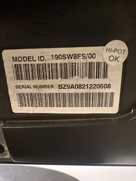 Monitor Philips 190SW 19 cali