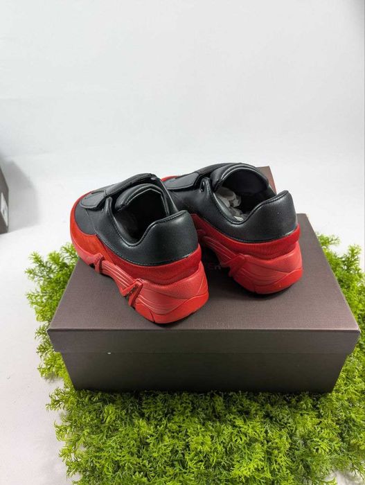 Кросівки Adidas x Raf Simons Antei Black/Red раф сімонc антеі блек/ред