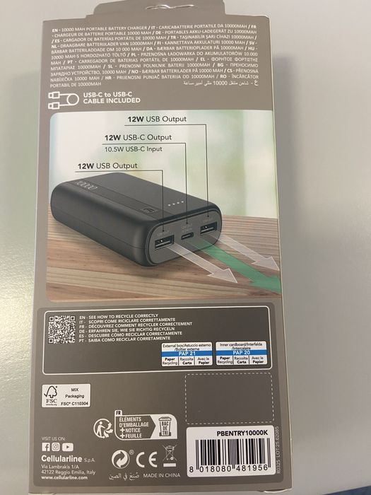 Power bank 10000 novo