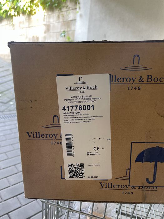 Umywalka podblatowa Villeroy & Boch 54×34 cm [41776001]