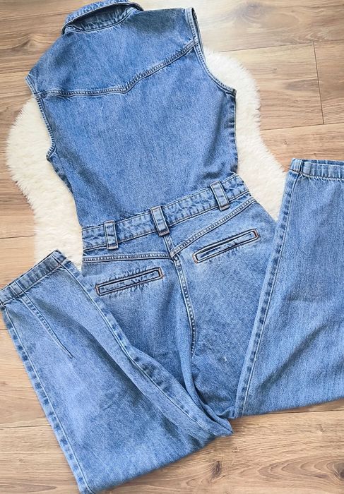 Zara Z1975 kombinezon jeansowy 36 S balloon J221