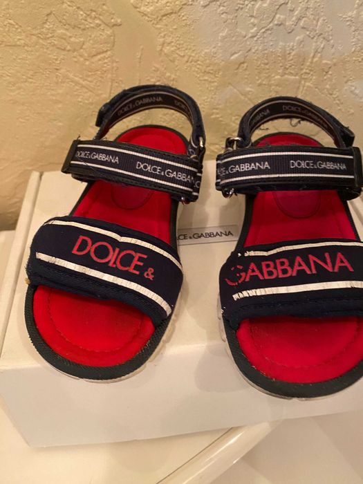 Текстильные сандалии на рефленой подошве DOLCE&GABBANA размер 28