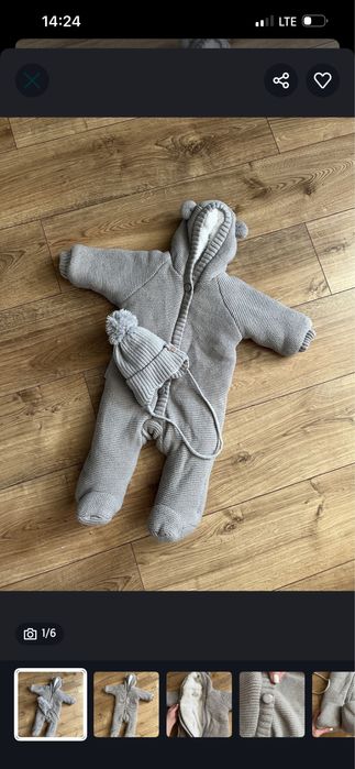 Комбінезон зимній 3-6 місяців